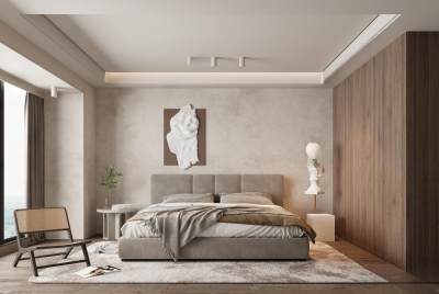 现代家居卧室3D模型下载